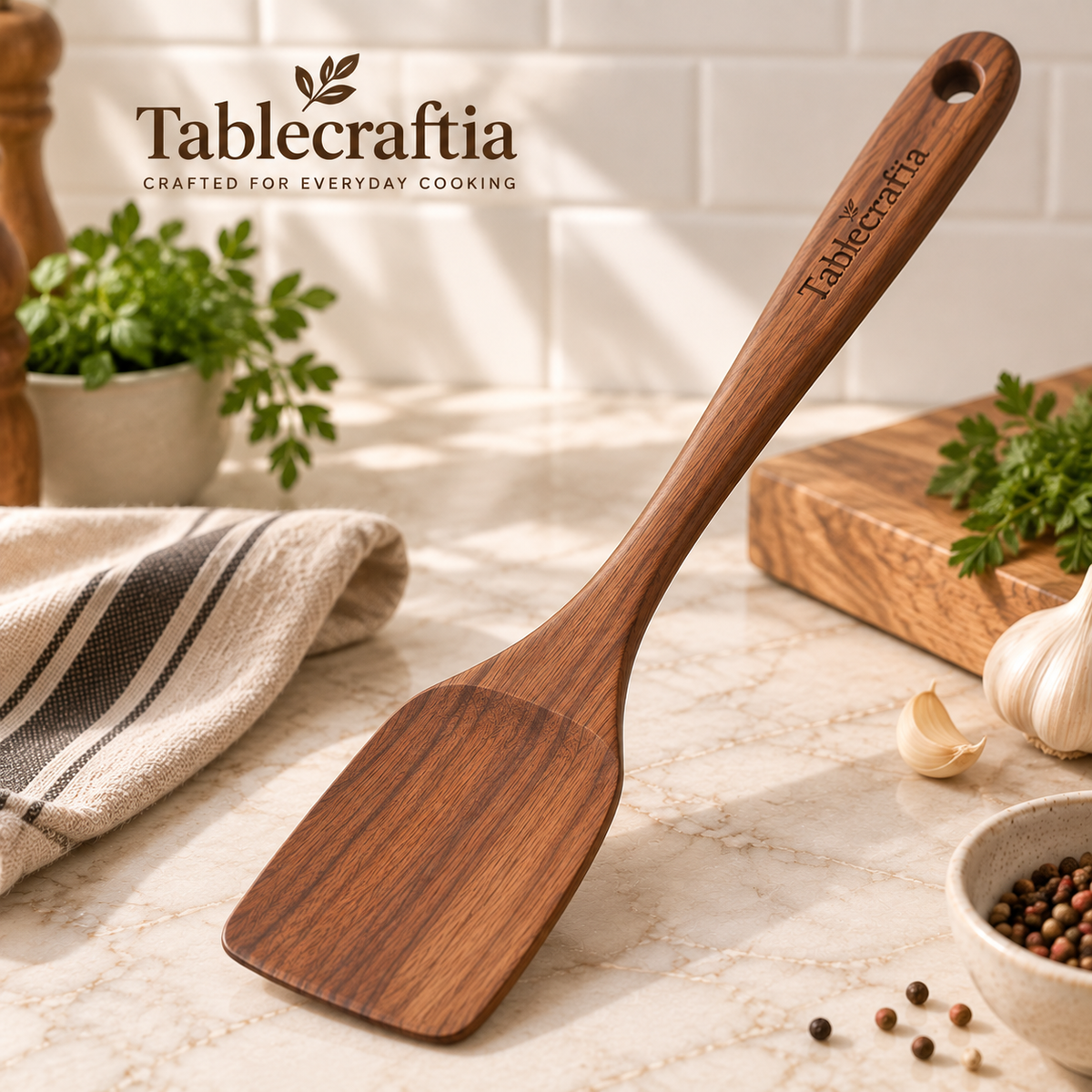 tablecraftia® Natural Wood Spatula