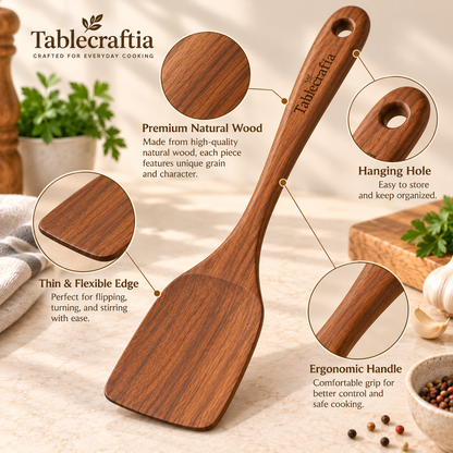 tablecraftia® Natural Wood Spatula